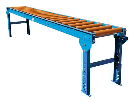 Gravity Conveyor Set Polyurethane 18"W x 10'L with supports