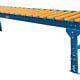 Gravity Conveyor with Polyurethane Covers 24"W x 10'L with Supports