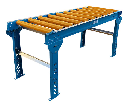 24"W x 5'L Gravity Conveyor with Covers and Legs
