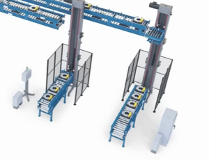 Tiered Overhead Conveyor in Facility