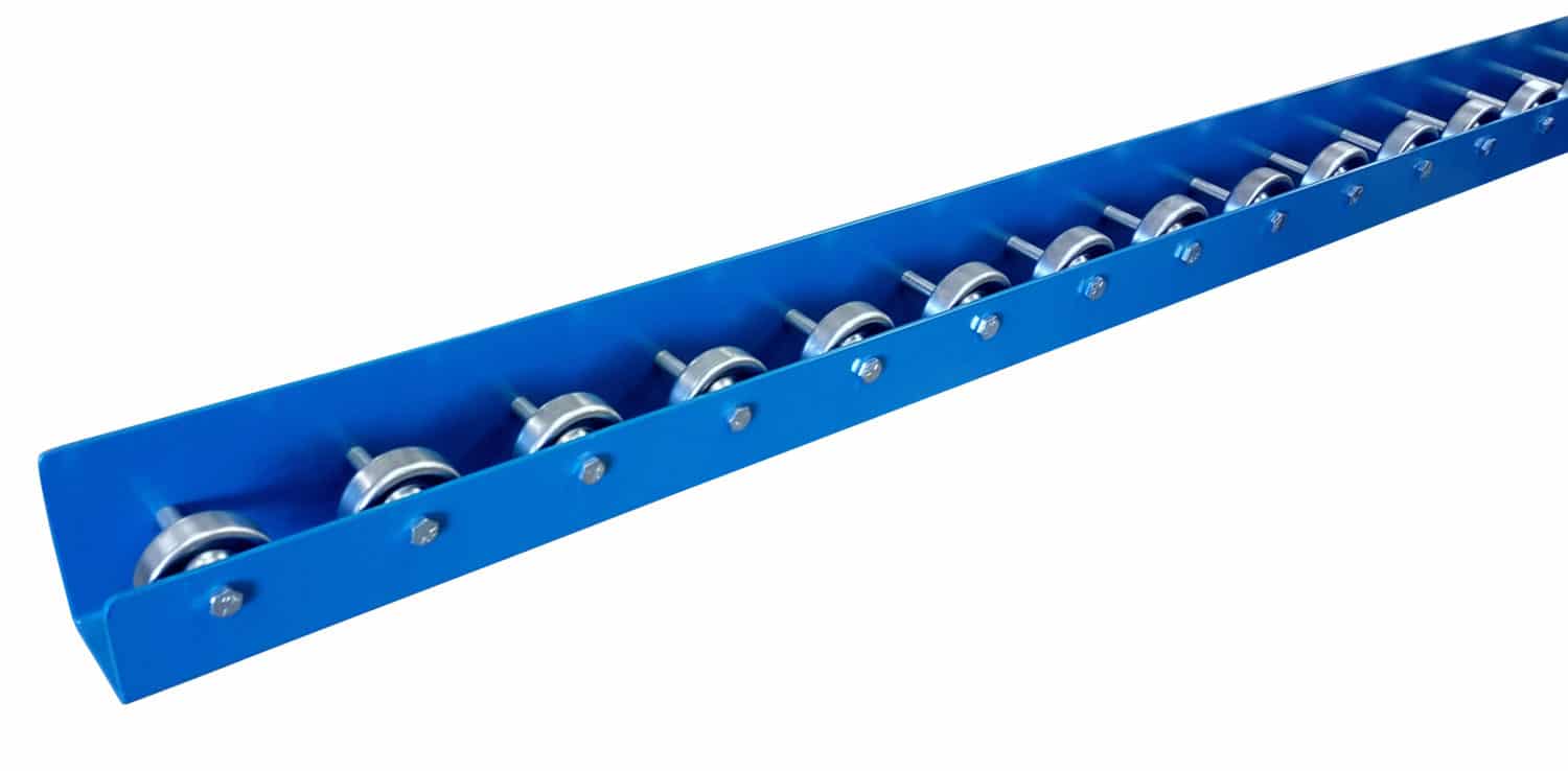 Flow Rail | 5' Long Skate Wheel Conveyor Rail | T4 Style